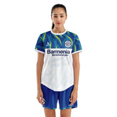 Women Soccer Jersey with Short, Personalized Name Shirt, Football Training Kit Lava White
